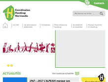 Tablet Screenshot of handicap-normandie.org